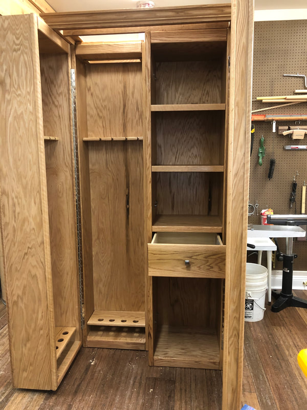 Oak Angler's Cabinet